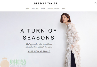 RebeccaTaylor美国瑞贝卡泰勒女装品牌网站