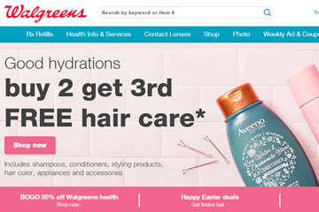 Walgreens (沃尔格林)优惠码:新用户专享精选隐形眼镜额外7折+免邮