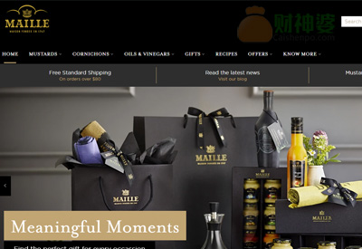 Maille美国芥末酱食品品牌网站