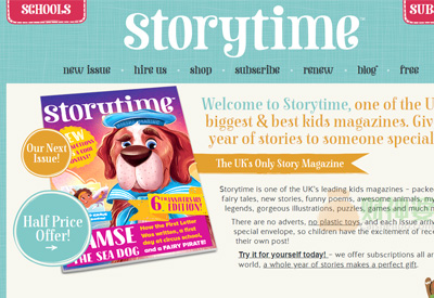 StorytimeMagazine英国儿童杂志订阅网站