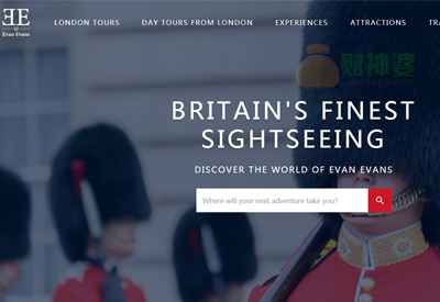 EvanEvansTours英国旅游预订网站