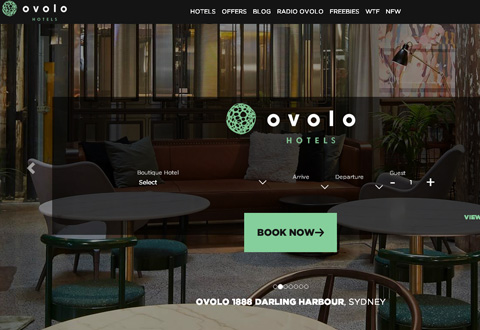 Ovolo Hotels 澳大利亚奥华酒店在线预订网站