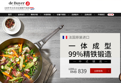 deBUYER法国德佰尔铁锅品牌海外旗舰店