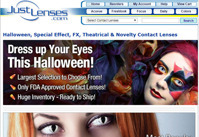 Just Lenses 美国美瞳隐形眼镜海淘网站